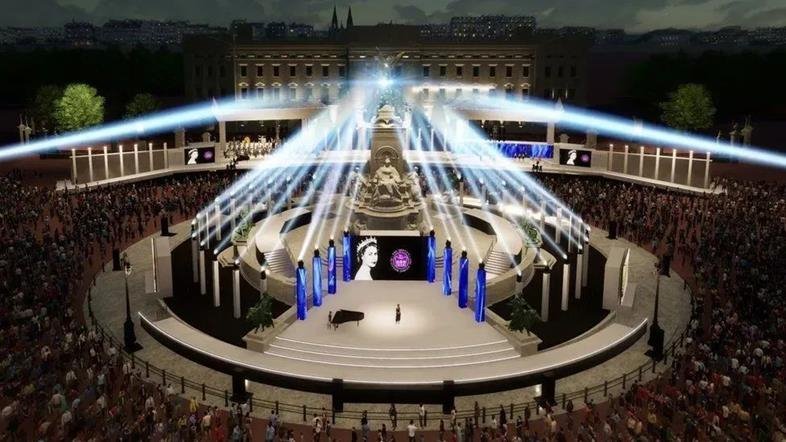 白金禧年70周年丨这一国家级庆典由洲明集团雷迪奥提供视效支持！