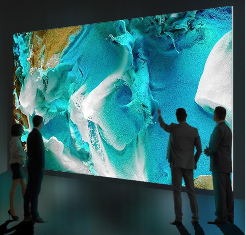 三星LTPS TFT microLED智能电视即将投入生产