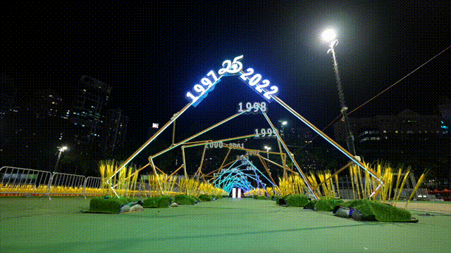 香港回归25周年庆典，洲明光显再次大显身手了！