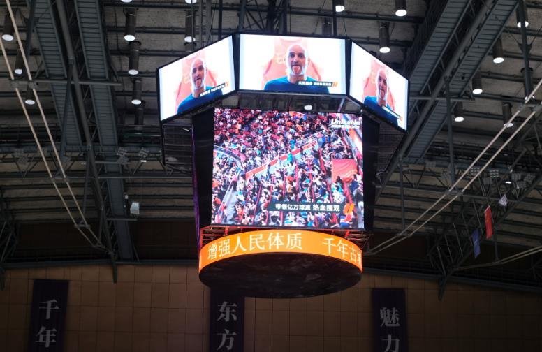 树2022杭州亚运会场馆标杆，洲明巨型斗屏点亮绍兴奥体中心！