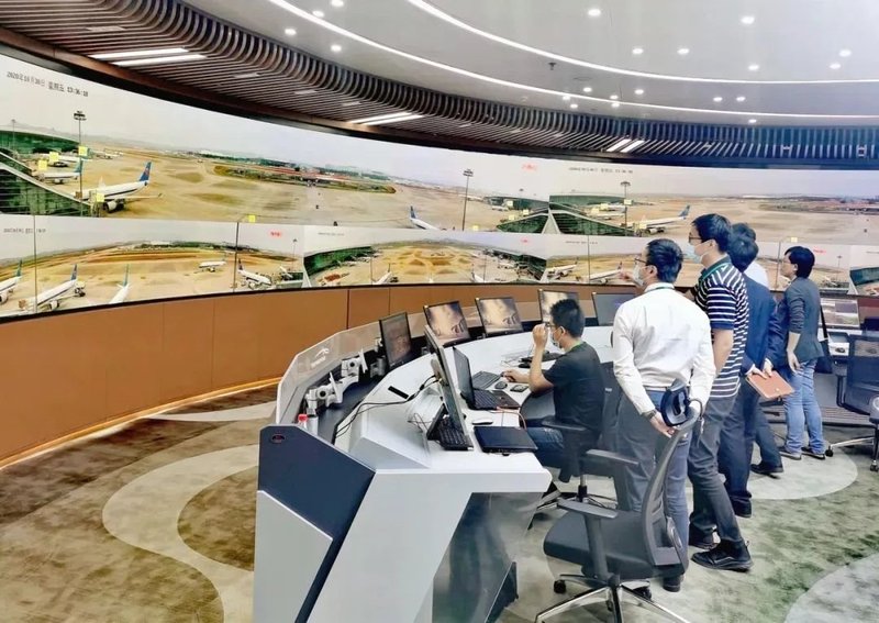 洲明大屏点亮白云机场，助力打造全国首个千万级机场远程机坪管制室！