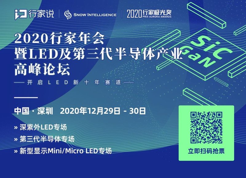 邵嘉平：2020年LED行业之小结与近期随感