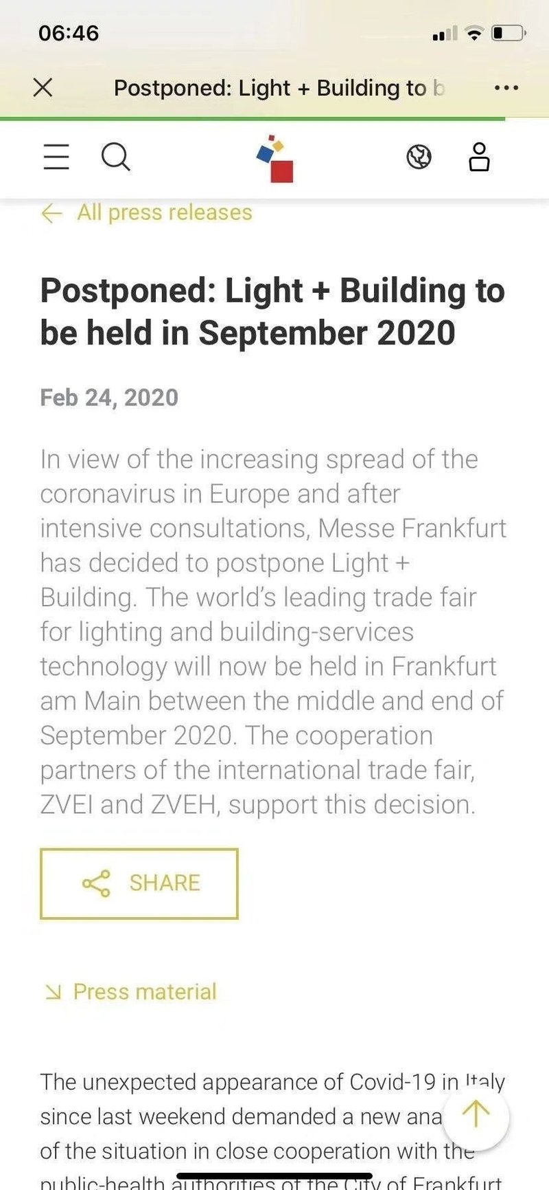 法兰克福照明展延期至9月、湖南开放城市灯杆资源、洲明科技2019营收56亿、中国购买丹麦消毒机器人应对疫情