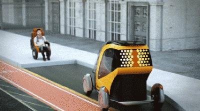 车门开在车头，显示屏车窗-智能版“滴滴”概念车