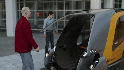 车门开在车头，显示屏车窗-智能版“滴滴”概念车