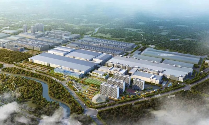 TCL华星光电高世代模组惠州二期主厂房封顶，年产面板6000万片