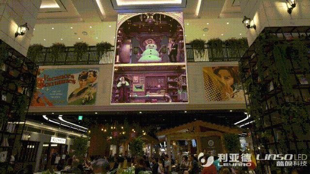 利亚德打造韩国最大电梯媒介塔！互动数字视觉艺术助力数字标牌价值提升