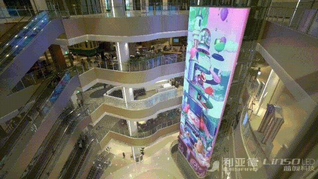 利亚德打造韩国最大电梯媒介塔！互动数字视觉艺术助力数字标牌价值提升