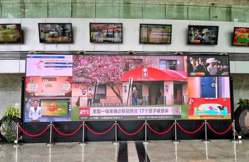 雷曼COB超高清显示屏闪耀深圳广电