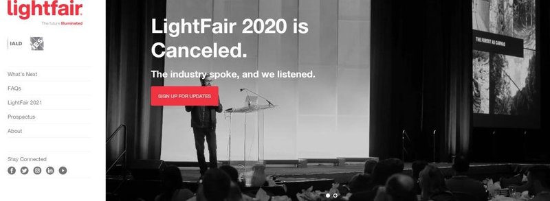 受新冠疫情影响，2020美国国际照明展宣布取消