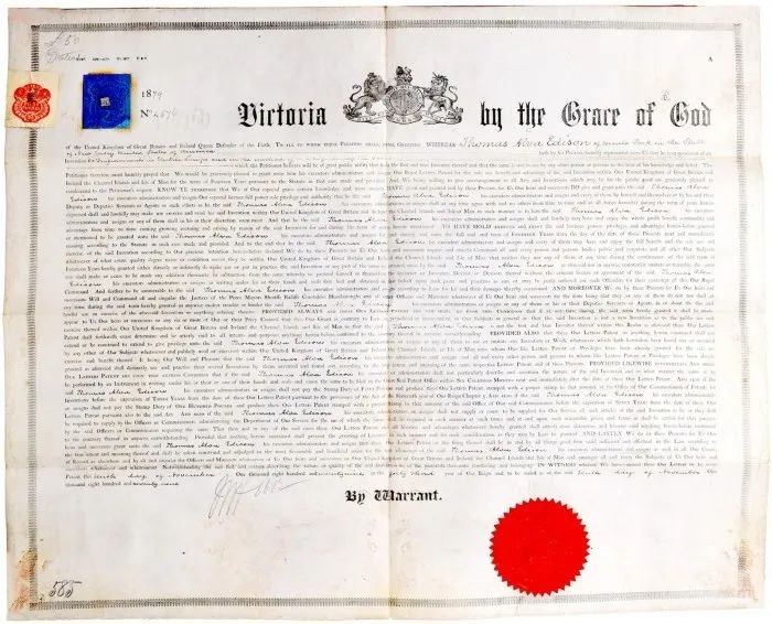 爱迪生“灯泡”专利档案被拍卖：成交价7.5万美元