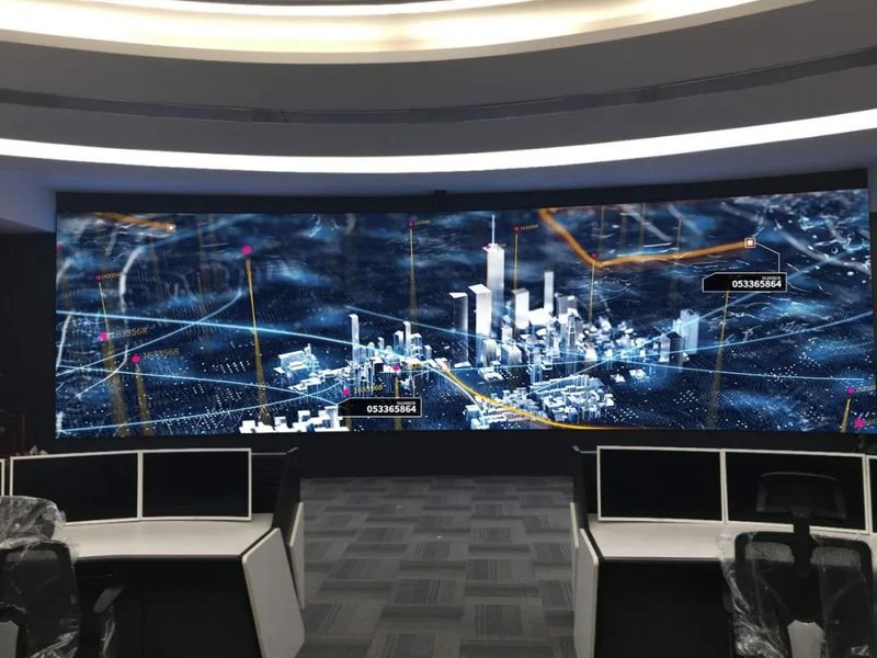 雷曼COB超高清显示屏为广州电力监测保驾护航