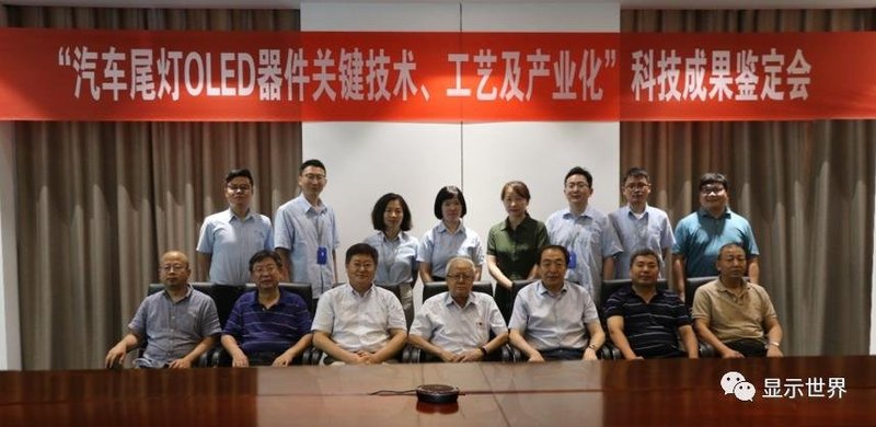 翌光科技“汽车尾灯OLED器件关键技术、工艺及产业化”科技成果顺利通过鉴定