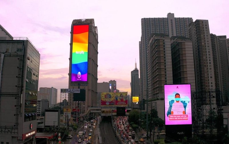 2260㎡！菲律宾最大户外LED屏洲明造！