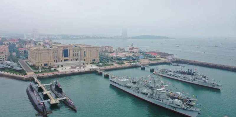 贺建党百年，展大国风采！洲明大屏见证海军博物馆隆重开馆！