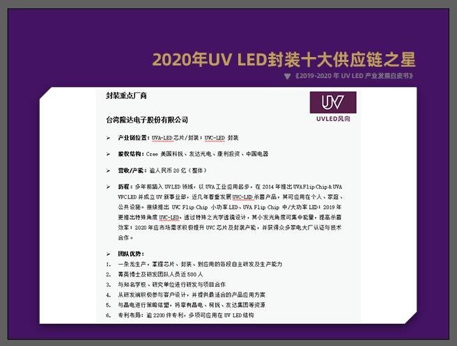 解读|2020年UVLED封装十大供应商
