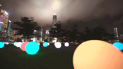 霸屏央媒港媒圈！大型3D光影秀首次应用于重大庆典