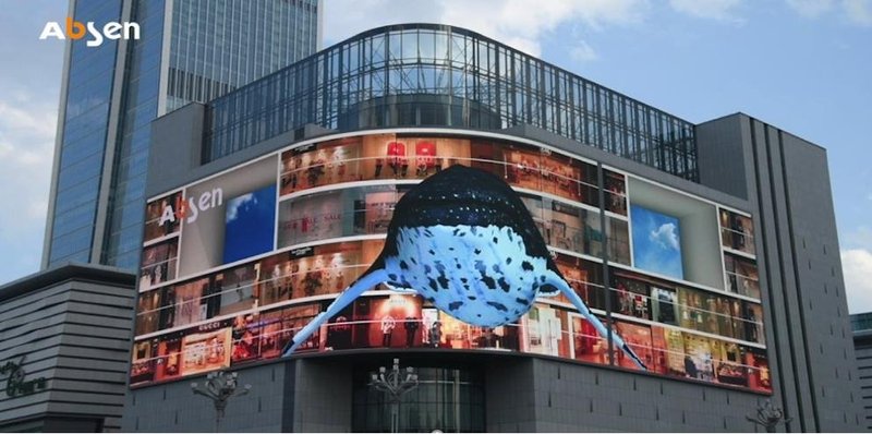 艾比森裸眼3D视频解决方案助力LED大屏，实现创意营销价值最大化