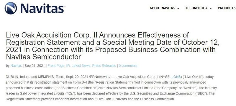 市值90亿！这家GaN企业将登陆纳斯达克！