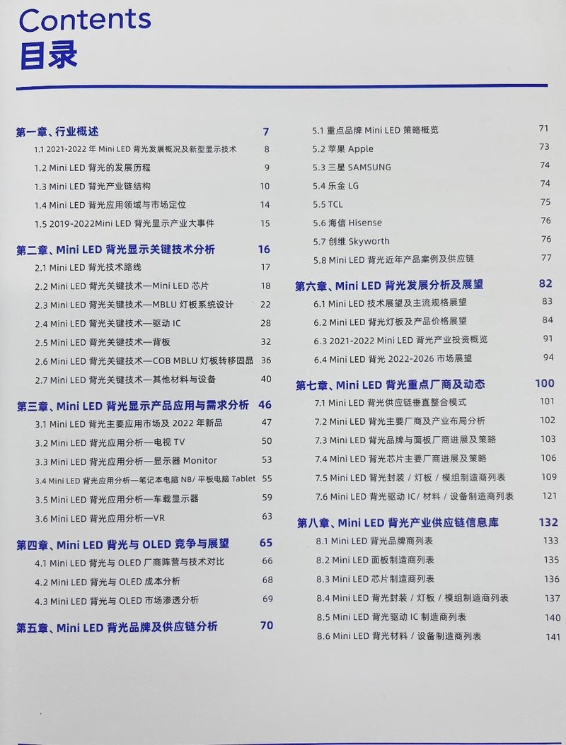 ​《2022Mini LED背光调研白皮书》正式上线！涵盖了哪些数据？