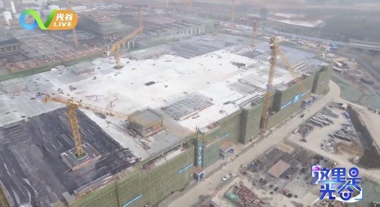 华星光电T5项目最新进展：预计今年4月中旬所有主体结构完全封顶