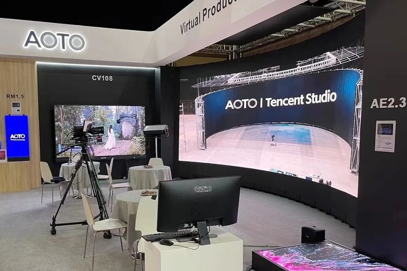 奥拓电子亮相IBC2022，展现XR虚拟拍摄技术强大魅力