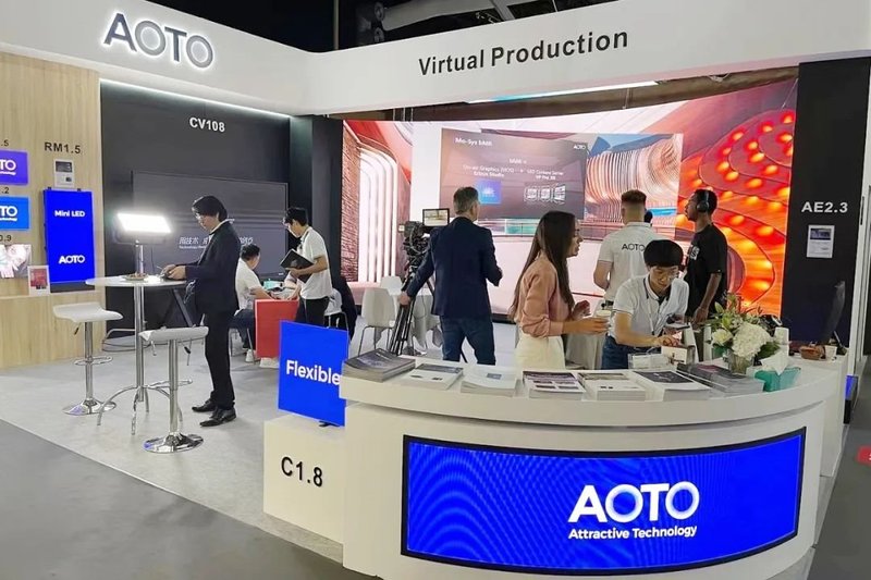 奥拓电子亮相IBC2022，展现XR虚拟拍摄技术强大魅力