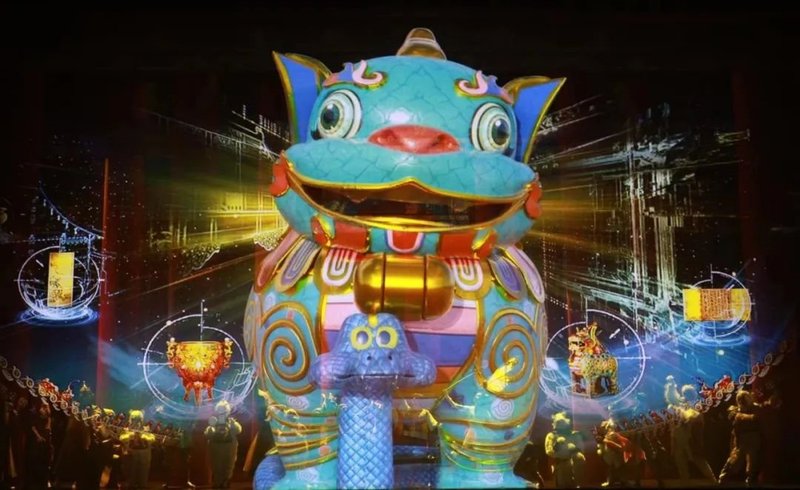 故宫虚拟文化IP又一力作！洲明裸眼3D让《甪端》活起来