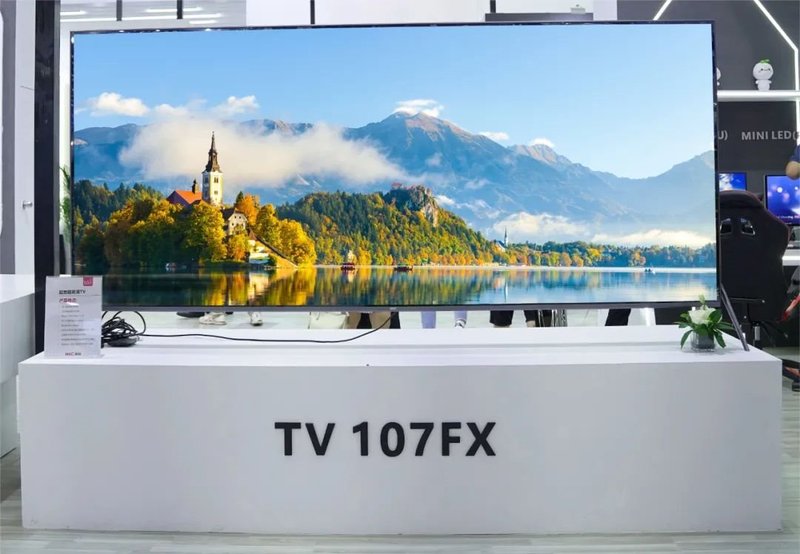 全球首创！HKC惠科107英寸5K超大屏电视
