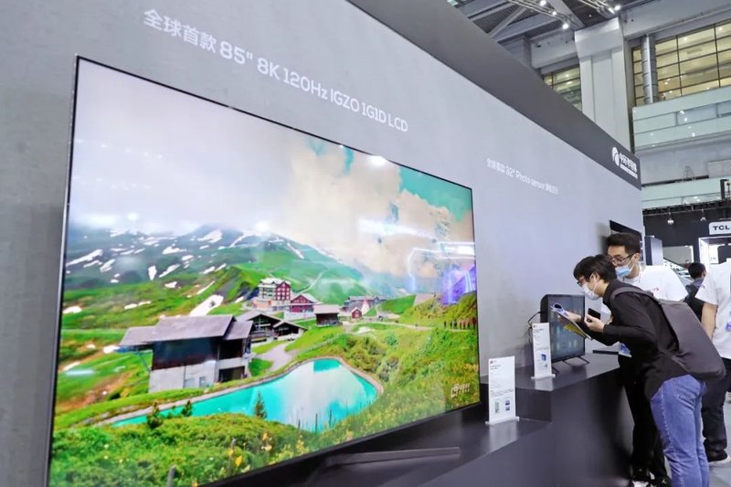 中国工业显示面板出货量占全球近七成