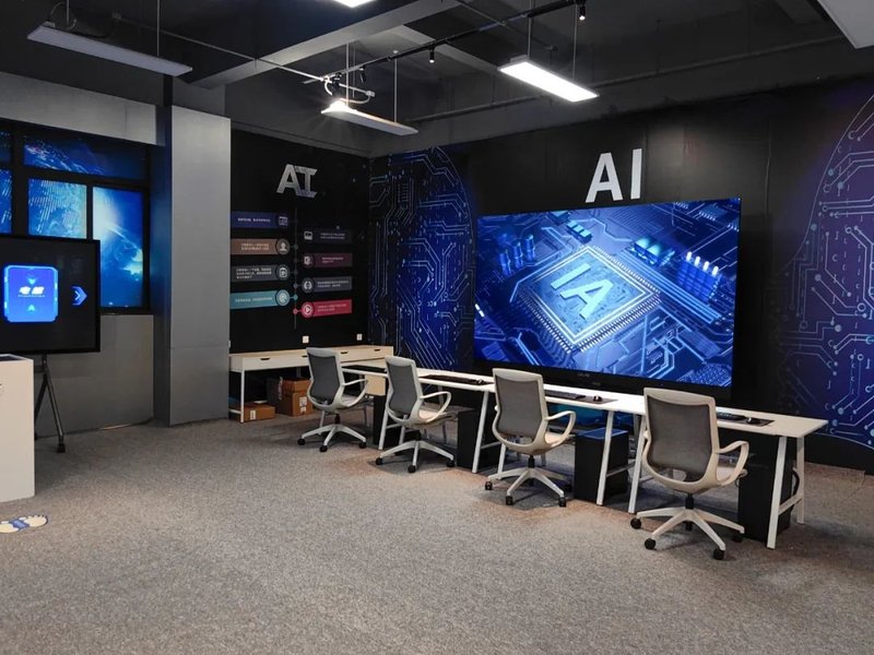 科伦特折叠升降一体机  助力温州AI智慧实验室数智升级