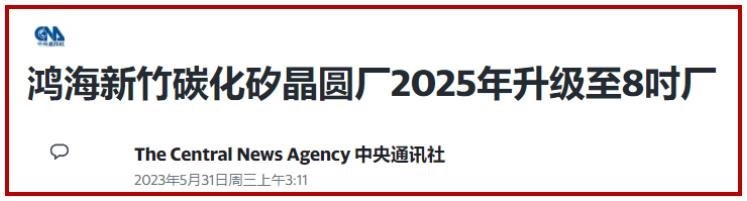 8寸SiC、20万片、收购！富士康再下“3步棋”