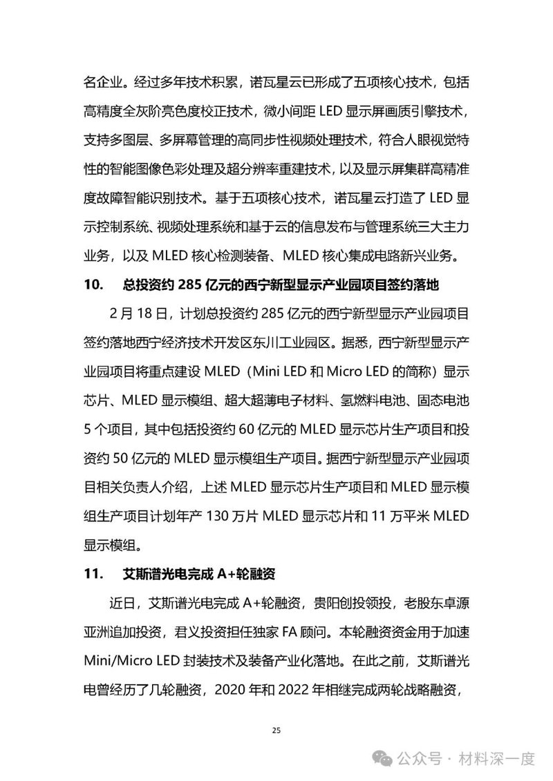 材料深一度|2024年2月份LED产业信息简报