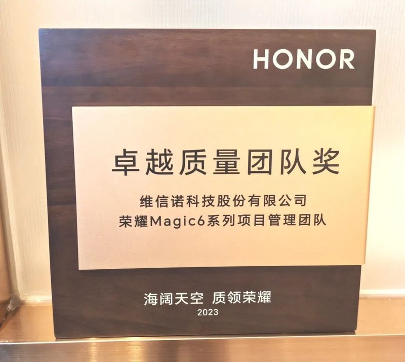 “睛”彩加倍，荣耀翻倍｜维信诺全系供货荣耀200系列手机