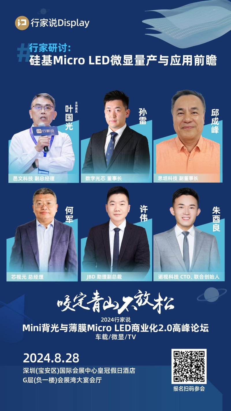 20+企业：瞄准 MLED 3个增量市场