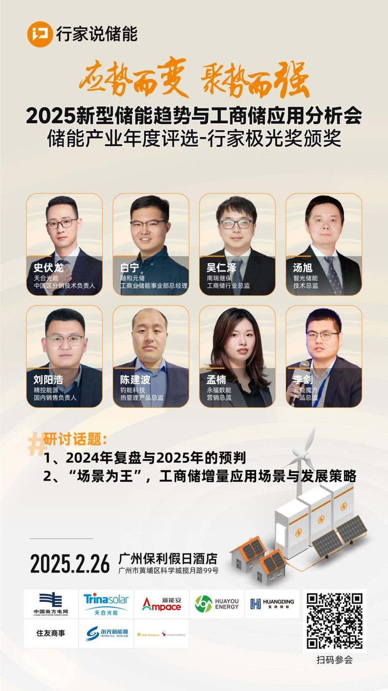 8位重要级嘉宾，掀起储能头脑风暴