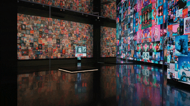 落成某全球500强企业展厅，洲明行业首发COB外弧整箱解决方案