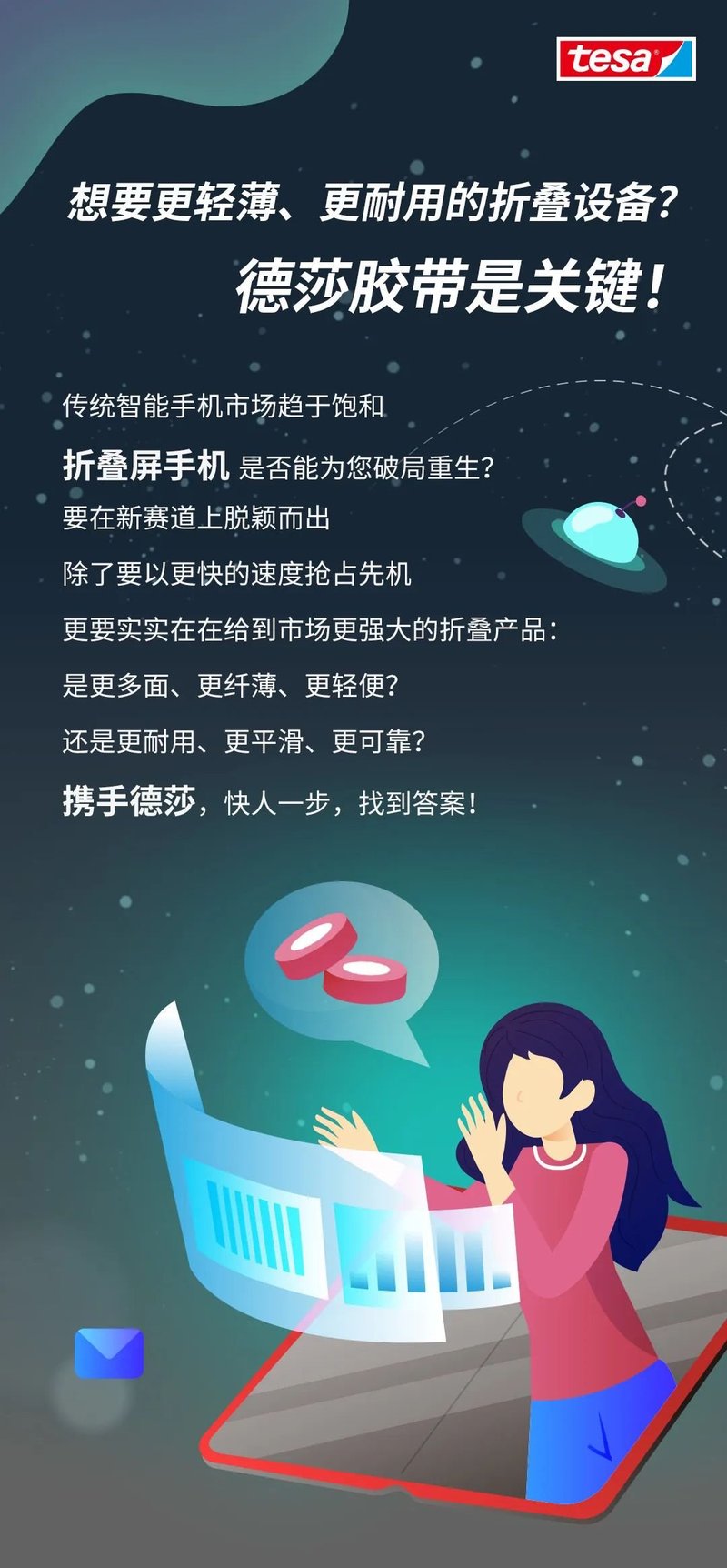 轻薄与耐用如何兼得？德莎胶带给出折叠设备创新方案